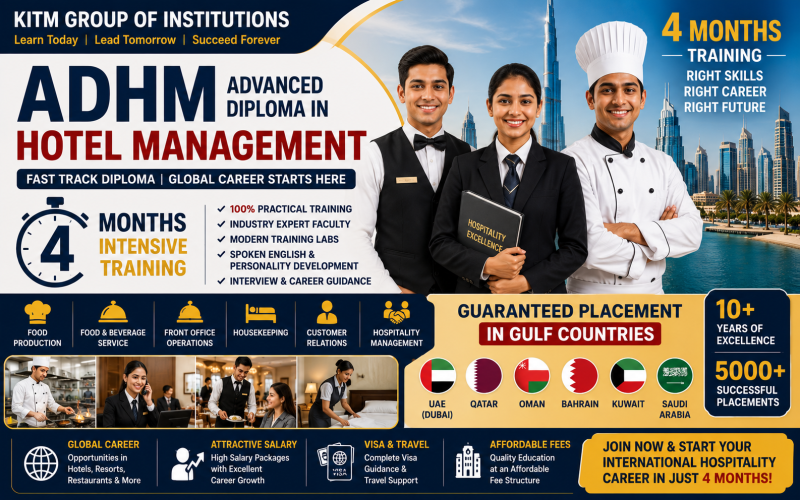 ADHM (Advanced Diploma in Hotel Management)
